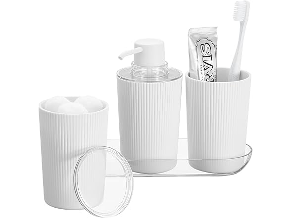 InterDesign iDesign 4-Piece Bathroom Vanity Set