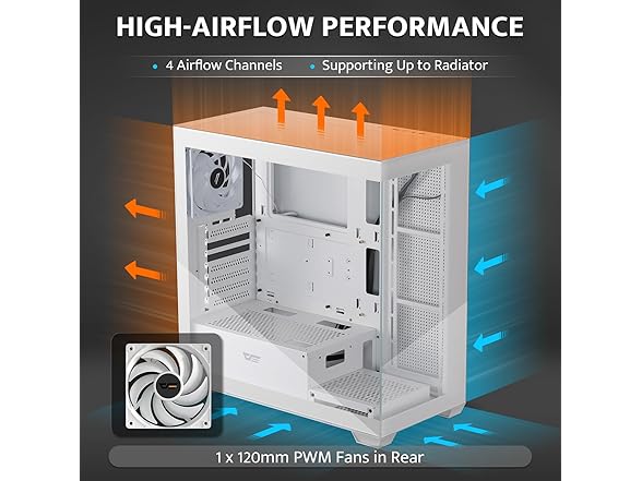 darkFlash ATX Mid-Tower PC Case