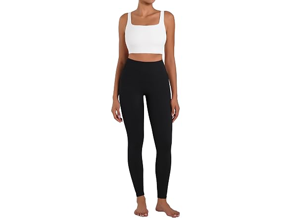 Sunzel Womens Leggings 28in M Black W/Pockets