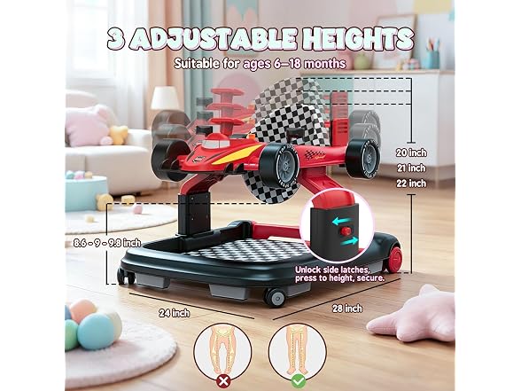 Dacoity 5-in-1 Car Baby Walker