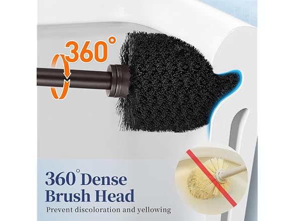 HAMITOR Bronze Toilet Bowl Brush Holder Set - Gallery 3