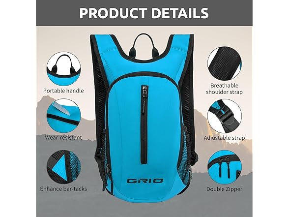 GRIO Lightweight Packable 15L Daypack ]