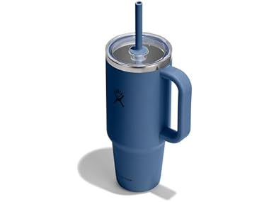 $27.99, Was $44.95, 37% Off! Hydro Flask 40oz Clear Lid Travel Tumbler - Harbor Blue dealfomo