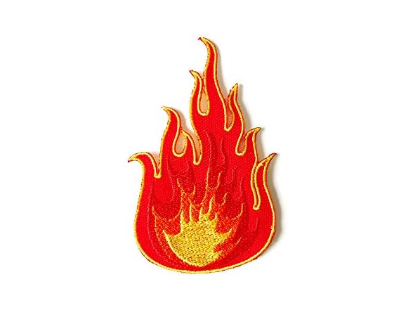 Tyga_Thai TH Red Flame Fire Burn Logo Biker Motorc