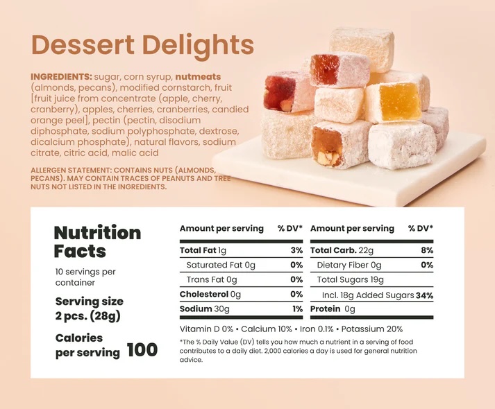 (5 Pack) Liberty Orchard Soft Fruit & Nut Candies Gift Set - Gallery 22