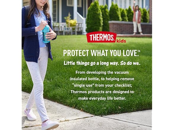THERMOS Water Bottle with Straw, 12oz, Moana 2