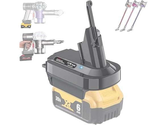 LONG FIT Dewalt 20V M18 to Dyson V7/V8 Kit