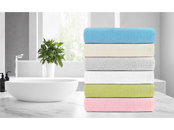 Σετ βαμβακερών πετσετών μπάνιου 6 τεμαχίων
