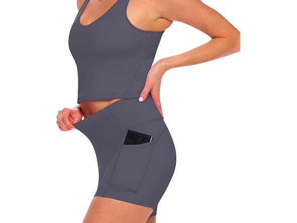 Natural Uniforms Women (S) High Waist Yoga Shorts