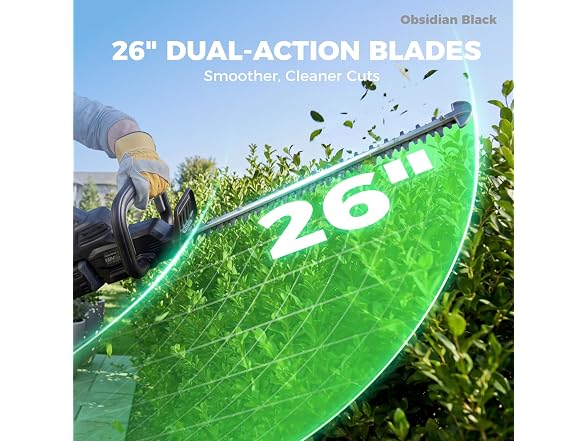NovorikX 60V 26" Cordless Hedge Trimmer