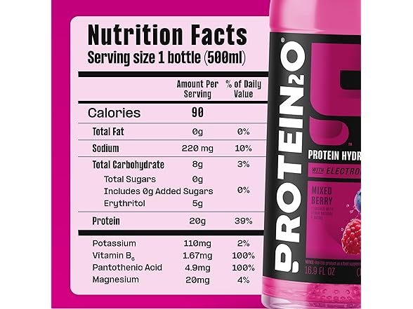 12CT Protein2o Hydration Drink - 2-in-1 Liquid Protein