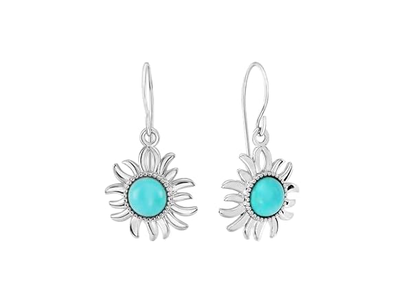 Amazon Essentials Turquoise Sunburst Earrings