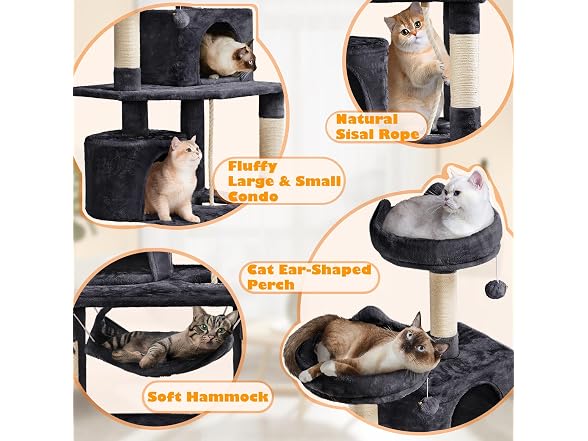 Yaheetech 62.5inches Cat Tree