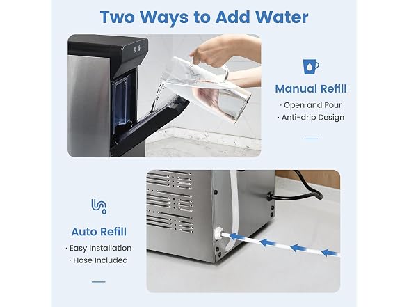 Gevi V2.0 Nugget Ice Maker, Silver