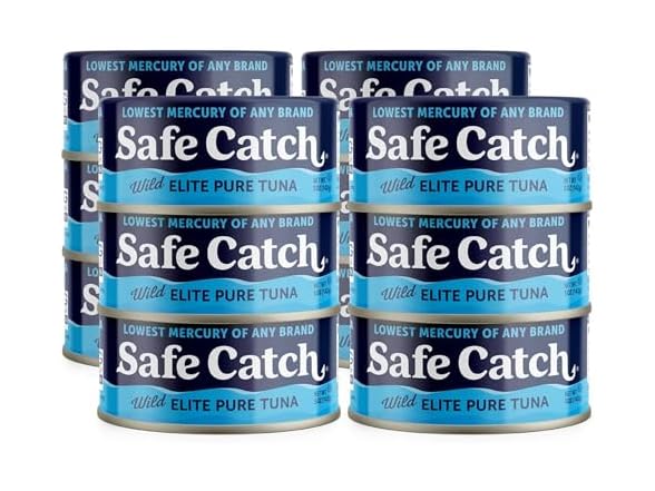 12PK Safe Catch Canned Wild Tuna Fish, 5 oz.