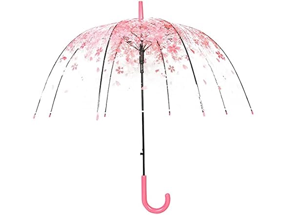 Stick Umbrella, Cherry Blossoms Transparent