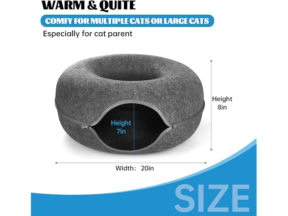 Cat Tunnel Bed, Indoor Cat Cave, Cat Tunnel,