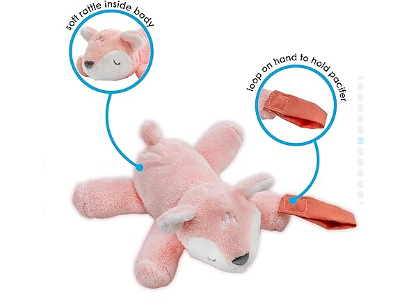 Carter's Fawn Plush Rattle w/Loop Teether