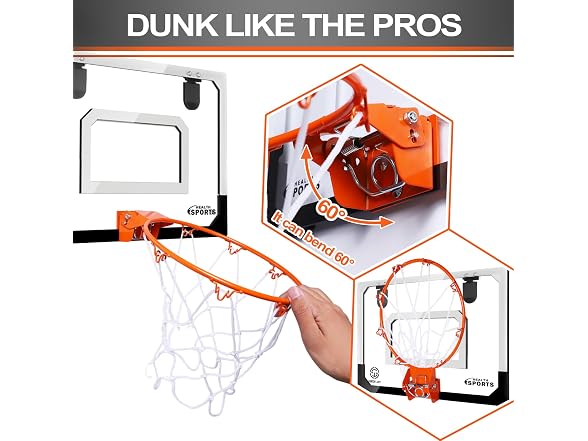 Over The Door Mini Basketball Hoop Set - Gallery 5