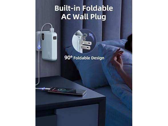 RORRY 10000mAh Power Bank w/ Wall Plug 22.5W