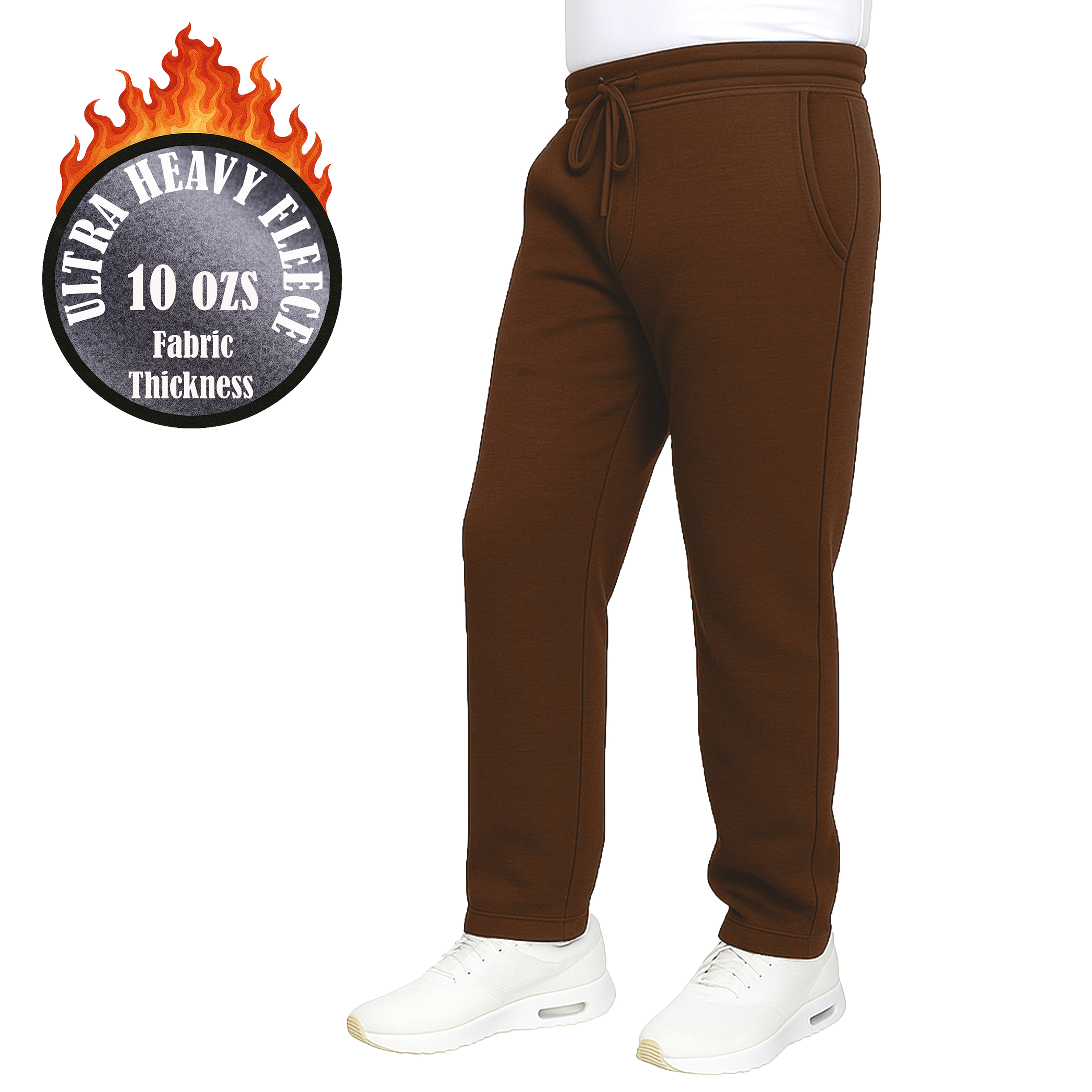 Mens Heavyweight Fleece-Lined Sweatpants (1 or 2pk) - Gallery 21