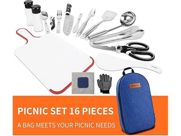 Camping Kitchen Equipment 16 Tools