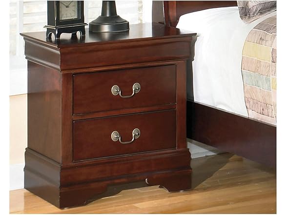 Alisdair Dark Brown Two Drawer Night Stand