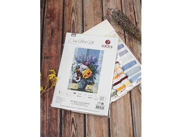 Cross Stitch Kit Luca-S Bouquet with Pansies - Gallery 2