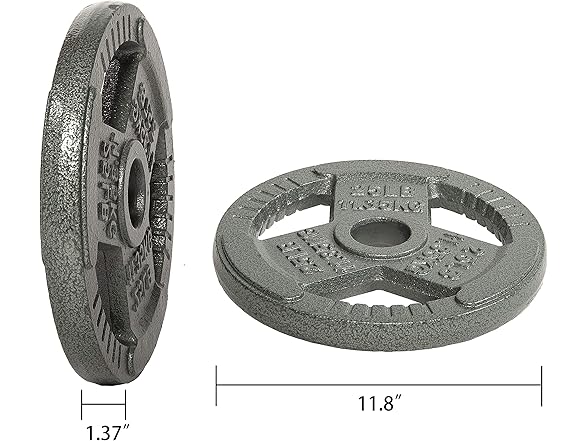 Fitvids Cast Iron Plate Weight 25LB (Pair)