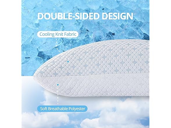 EGOHOME Shredded Memory Foam Pillows Cooling