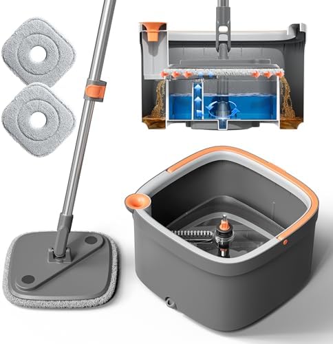 KZKR Spin Mop and Bucket Set