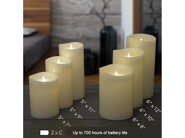 Softflame Flameless Candle, Ivory