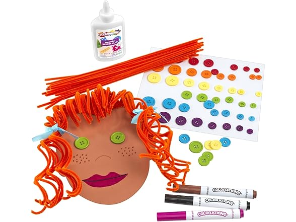 Colorations Colors Like Me Faces, Set of 24