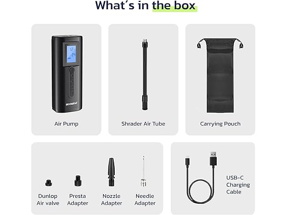 Woowind 2-in-1 Bike Pump & Compressor