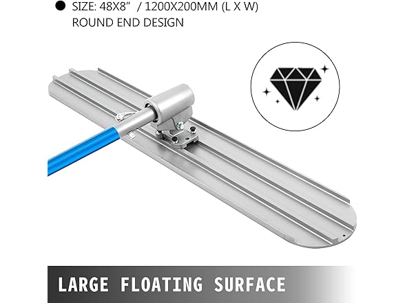 VEVOR Magnesium Concrete Float 48 x 8"