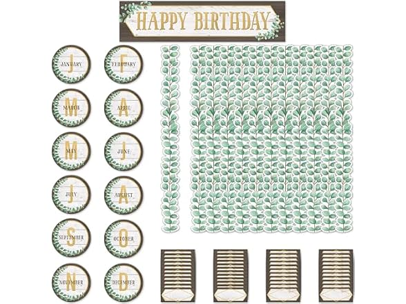 Teacher Created Resources Eucalyptus Happy Birthday