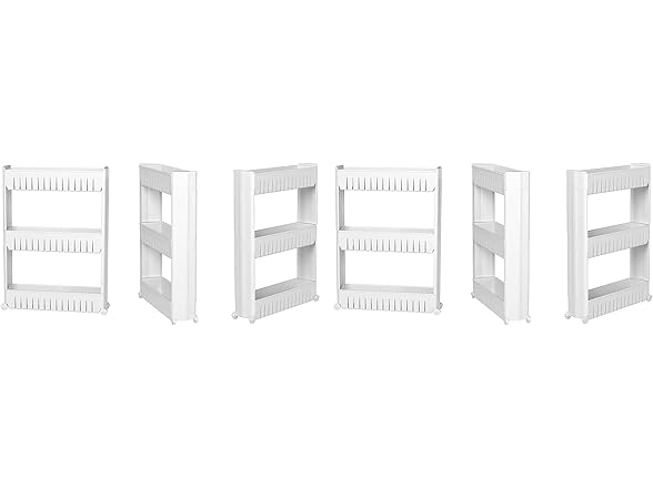 Modern Home Narrow Sliding Storage Organizer Rack