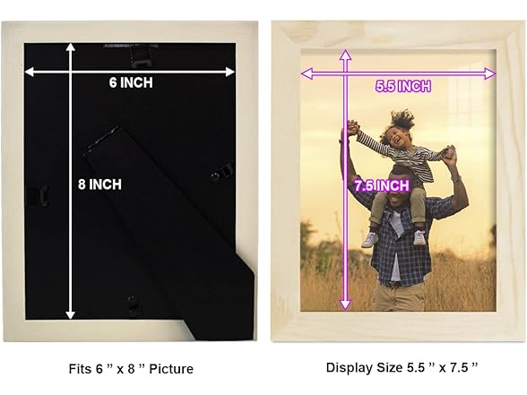 Renditions 6x8" Solid Wood Picture Frame