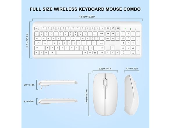 Wireless Keyboard and Mouse Combo