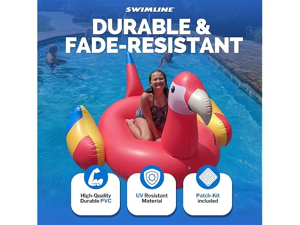 Swimline Giant Inflatable Parrot Pool Float