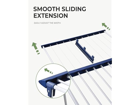 Drynatural 90FT Extendable Gullwing Drying Rack