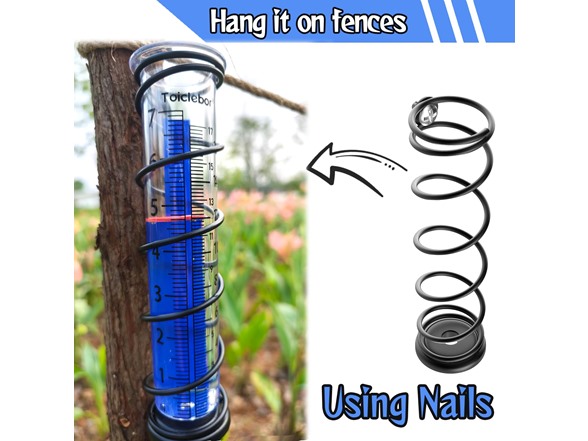 Rain Gauge Outdoor Dual-scale