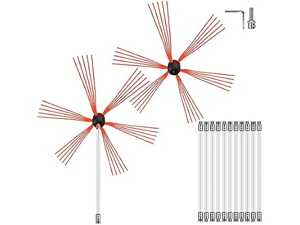 Chimney Sweep Kit 39FT Length, Chimney Brush Kit
