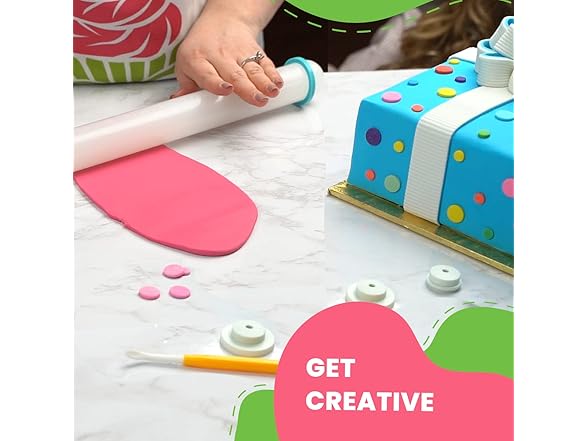 Rolling Pin w/ Thickness Rings 20