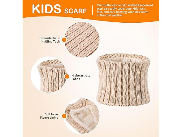 Children Winter Hat,Scarf, & Gloves Set