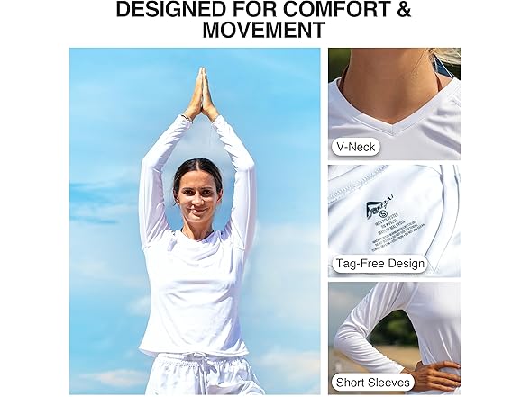 Kanu Surf Women's White L/S Swim Tee (XL)