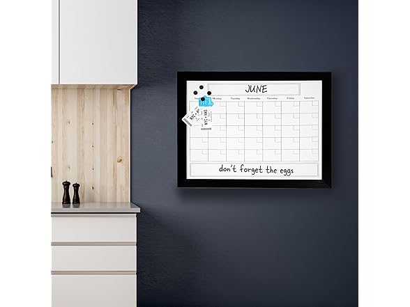 Sunnydaze Monthly Calendar Whiteboard