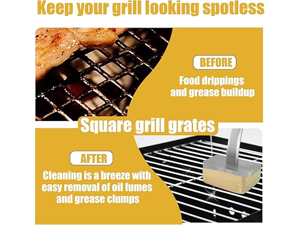 Grill Brush Bristle Free with Heads