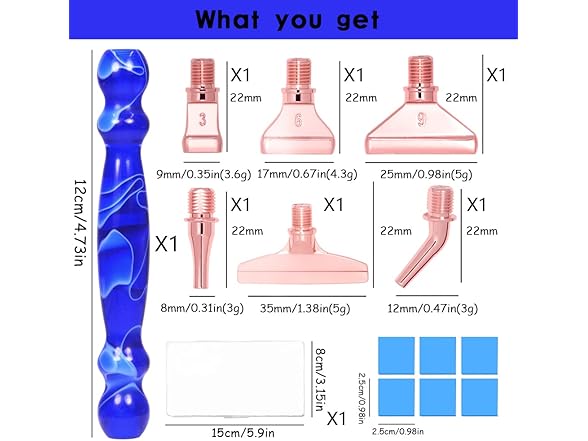 Praise V Do 14Pcs Stainless Steel Screw Thread Tips