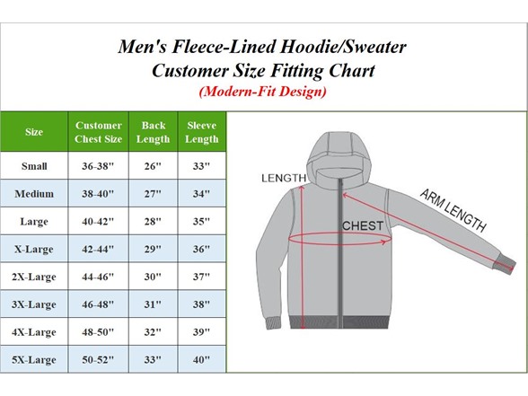 3Pk Mens Fleece-Lined Pullover Hoodie